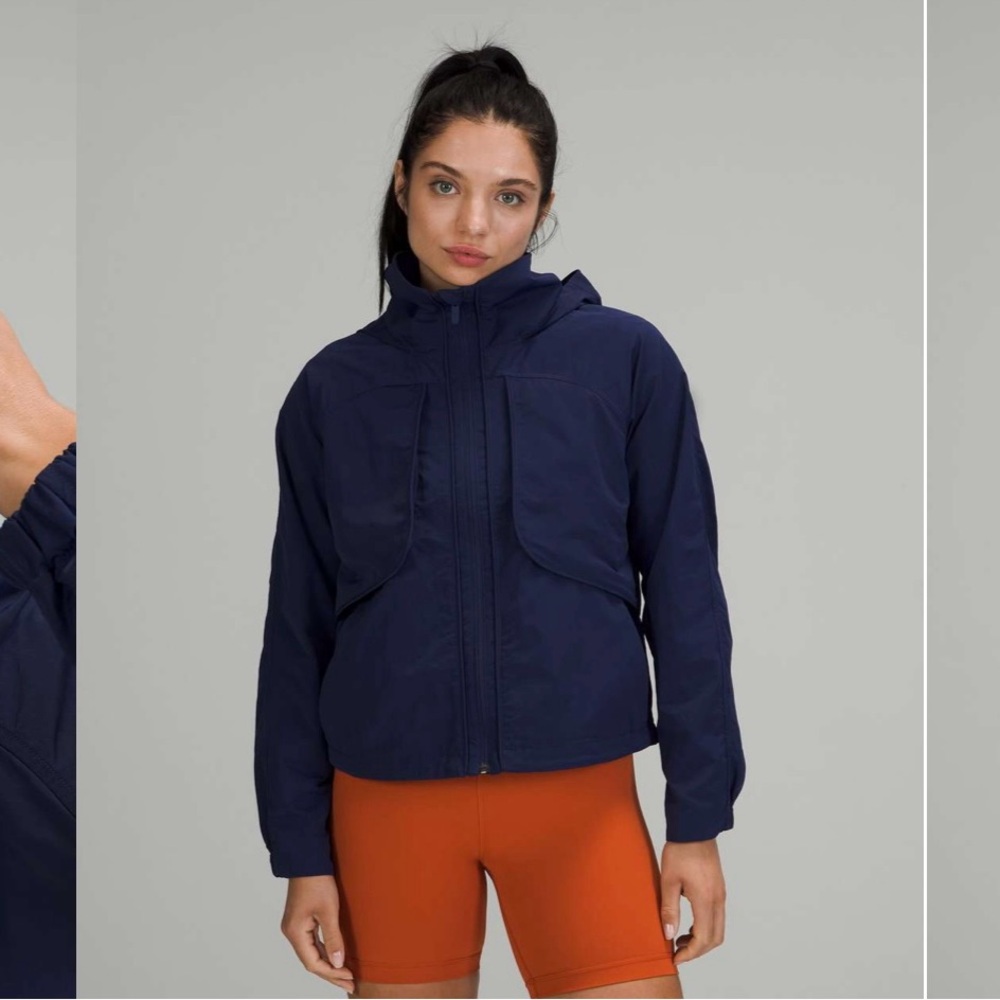 NWT Lululemon Always Effortless Jacket in the color night sea, size 6